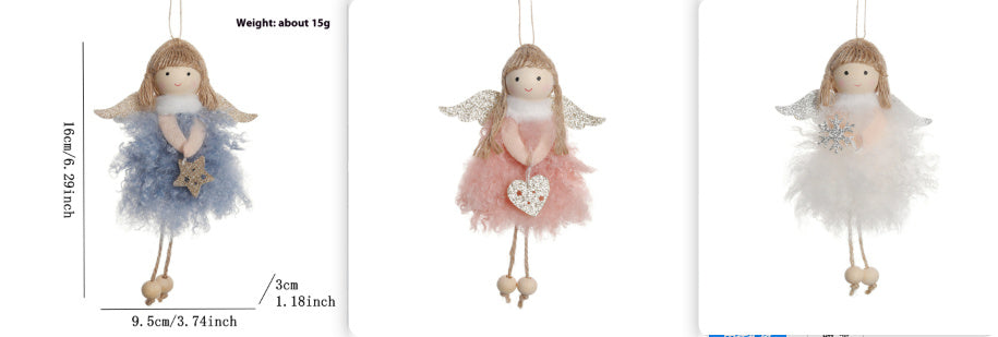 Ozdoba Choinkowa Aniołek "Puszysta Bajka" (3 Kolory do Wyboru)