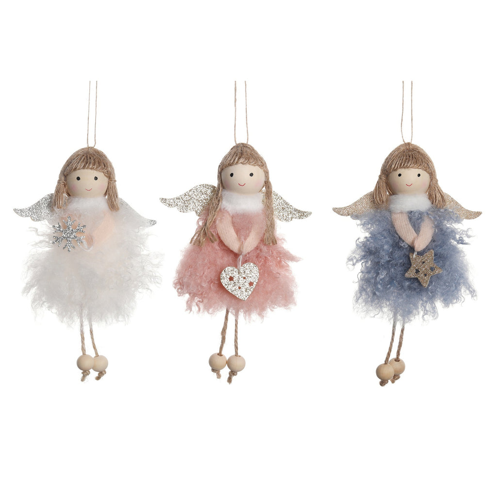 Ozdoba Choinkowa Aniołek "Puszysta Bajka" (3 Kolory do Wyboru)