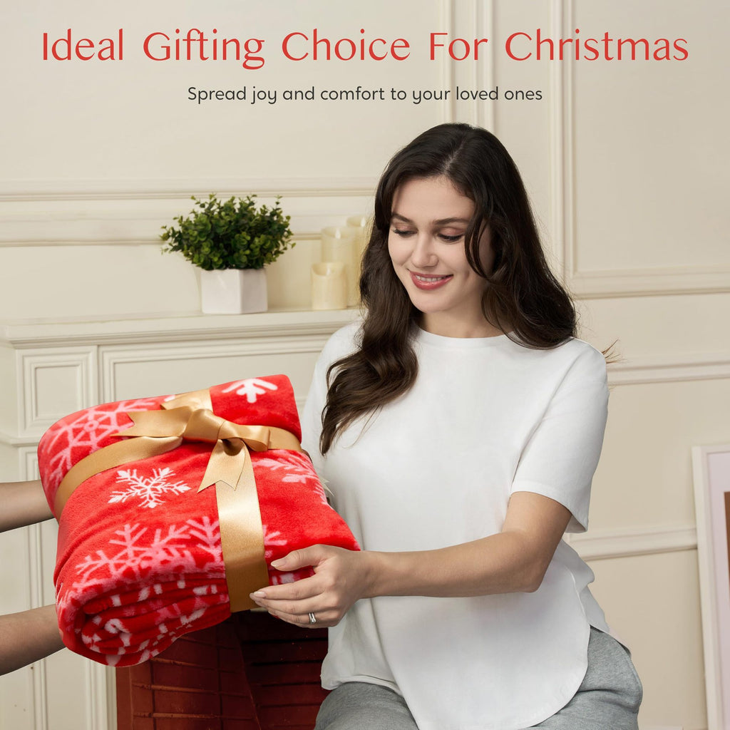 Puszysty Koc Świąteczny – Miękka Narzuta (3 Wzory)